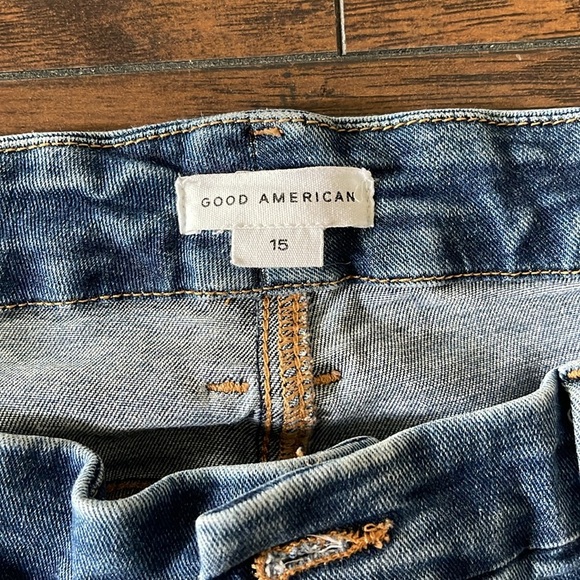 Good American Good Legs Flare Jeans SZ 15 - Picture 2 of 7